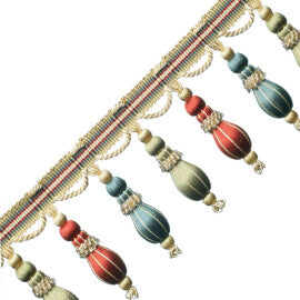 Normandy Silk Ornamental Fringe Trim by Samuel & Sons in Fleurs