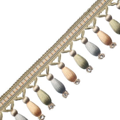 Normandy Silk Beaded Fringe Trim by Samuel & Sons in Etoile