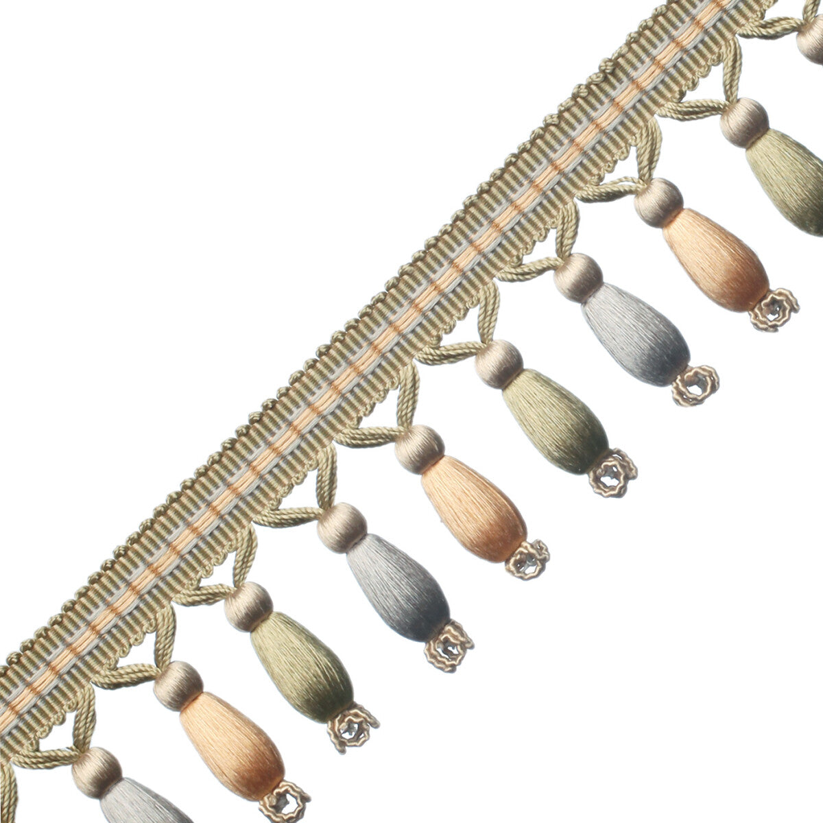 Normandy Silk Beaded Fringe Trim by Samuel & Sons in Etoile