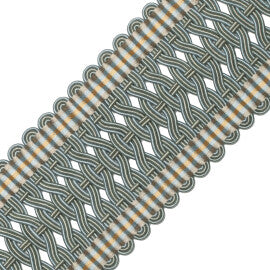 2.5" Normandy Silk Crete Trim by Samuel & Sons in Mediterranean