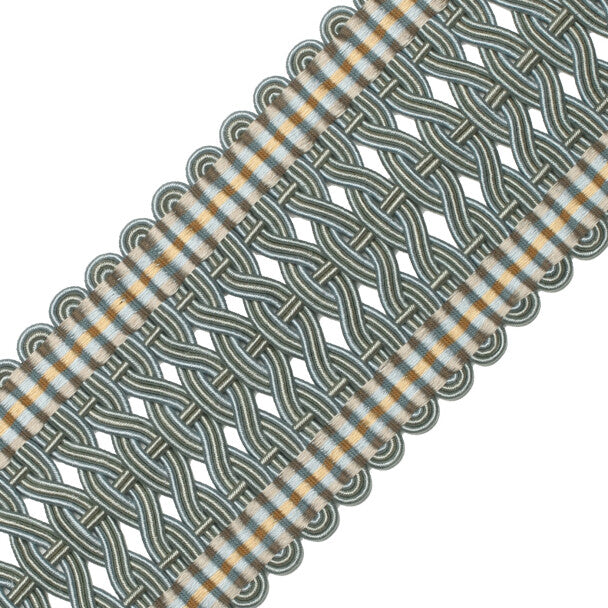 2.5" Normandy Silk Crete Trim by Samuel & Sons in Mediterranean