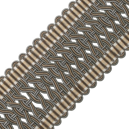 2.5" Normandy Silk Crete Trim by Samuel & Sons in Gris
