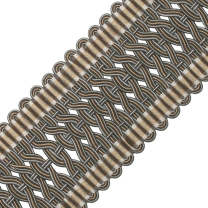 2.5" Normandy Silk Crete Trim by Samuel & Sons in Gris