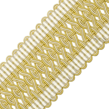 2.5" Normandy Silk Crete Trim by Samuel & Sons in Chiffon