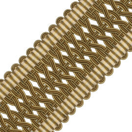 2.5" Normandy Silk Crete Trim by Samuel & Sons in Nuance D'Or