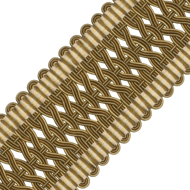 2.5" Normandy Silk Crete Trim by Samuel & Sons in Nuance D'Or