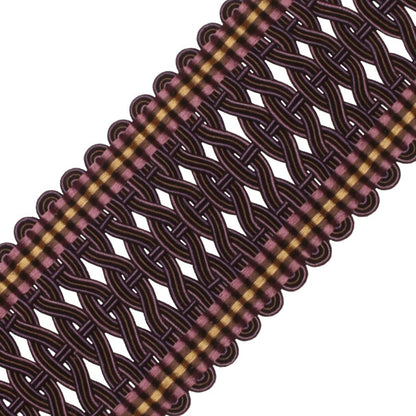2.5" Normandy Silk Crete Trim by Samuel & Sons in Raisin
