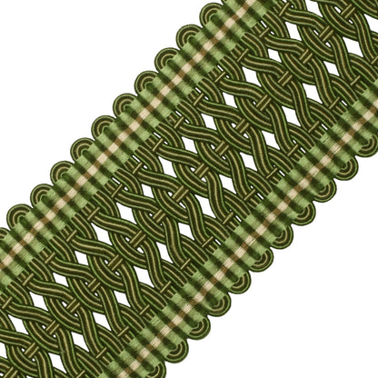2.5" Normandy Silk Crete Trim by Samuel & Sons in Endive