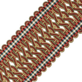 2.5" Normandy Silk Crete Trim by Samuel & Sons in Fleurs