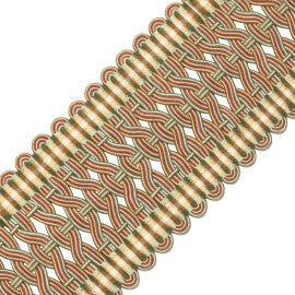 2.5" Normandy Silk Crete Trim by Samuel & Sons in Printemps