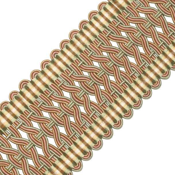 2.5" Normandy Silk Crete Trim by Samuel & Sons in Printemps
