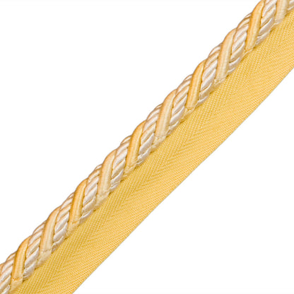 1/2" Normandy Silk Cord With Tape Trim by Samuel & Sons in Chiffon