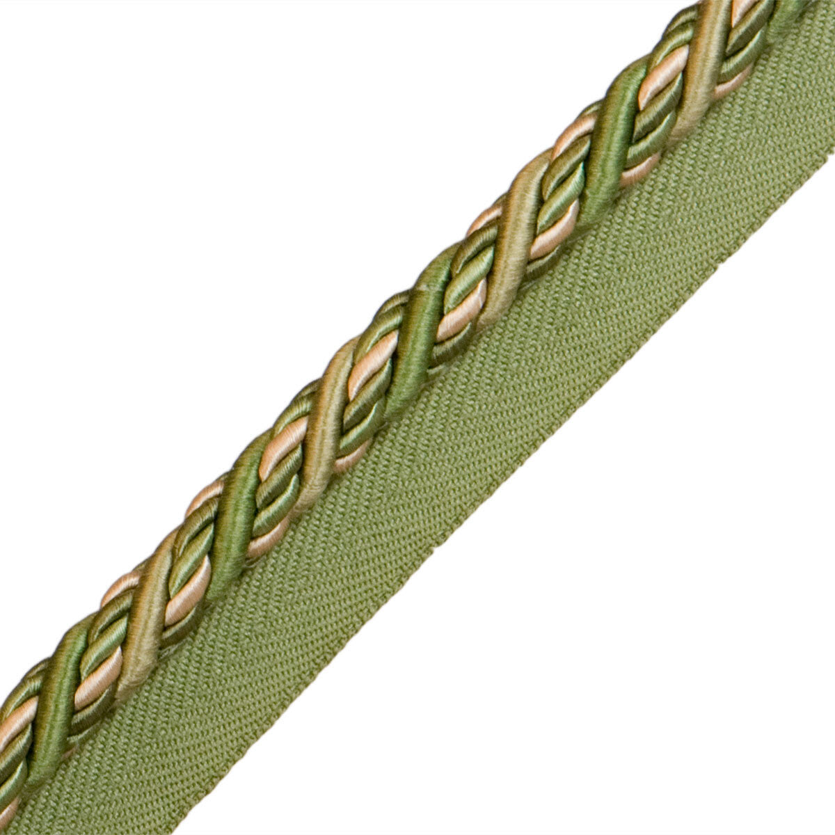 1/2" Normandy Silk Cord With Tape Trim by Samuel & Sons in Endive