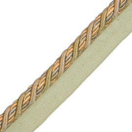 1/2" Normandy Silk Cord With Tape Trim by Samuel & Sons in Etoile
