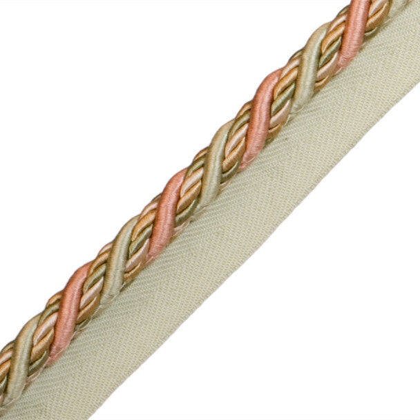 1/2" Normandy Silk Cord With Tape Trim by Samuel & Sons in Printemps