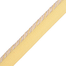 1/4" Normandy Silk Cord With Tape Trim by Samuel & Sons in Chiffon