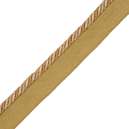 1/4" Normandy Silk Cord With Tape Trim by Samuel & Sons in Nuance D'Or