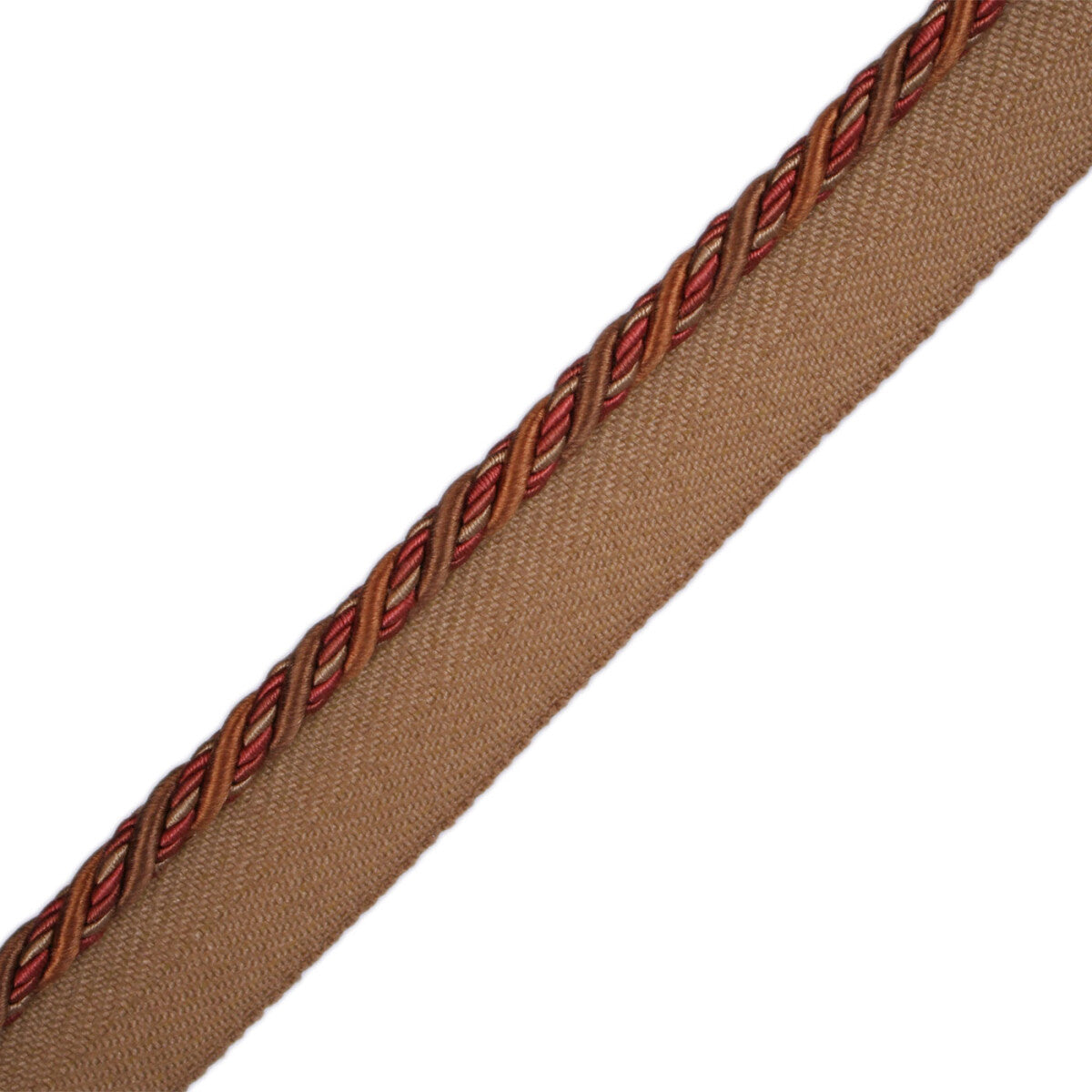 1/4" Normandy Silk Cord With Tape Trim by Samuel & Sons in Automne