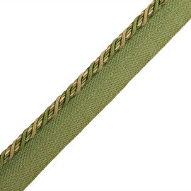 1/4" Normandy Silk Cord With Tape Trim by Samuel & Sons in Endive
