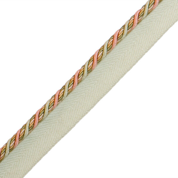 1/4" Normandy Silk Cord With Tape Trim by Samuel & Sons in Printemps
