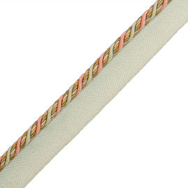 1/4" Normandy Silk Cord With Tape Trim by Samuel & Sons in Printemps