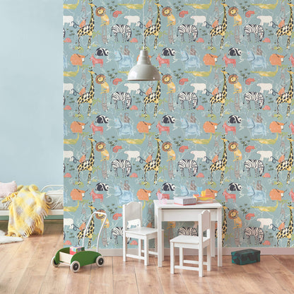 World of Imagination Safari Animals Wallpaper