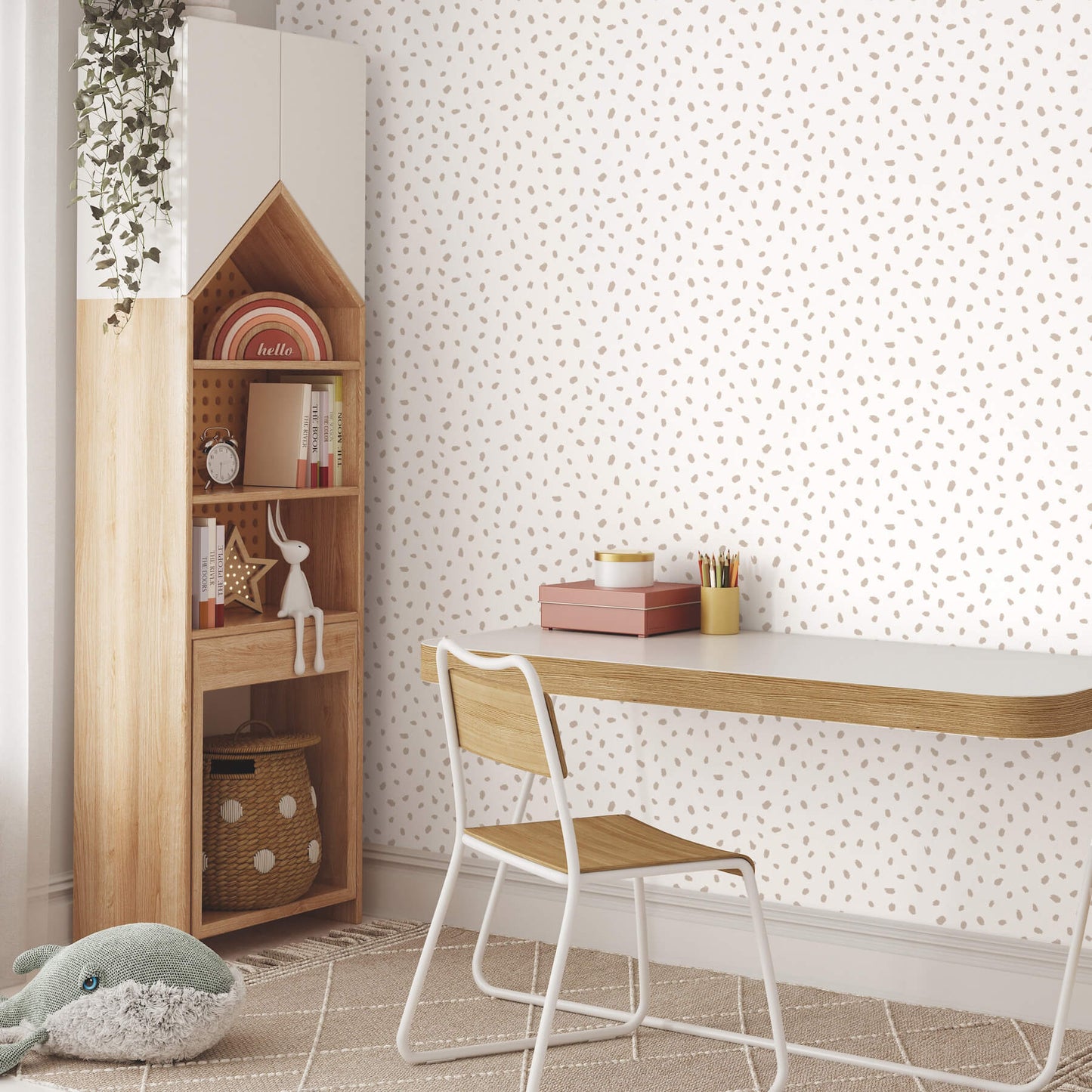 World of Imagination Polka Dot Wallpaper