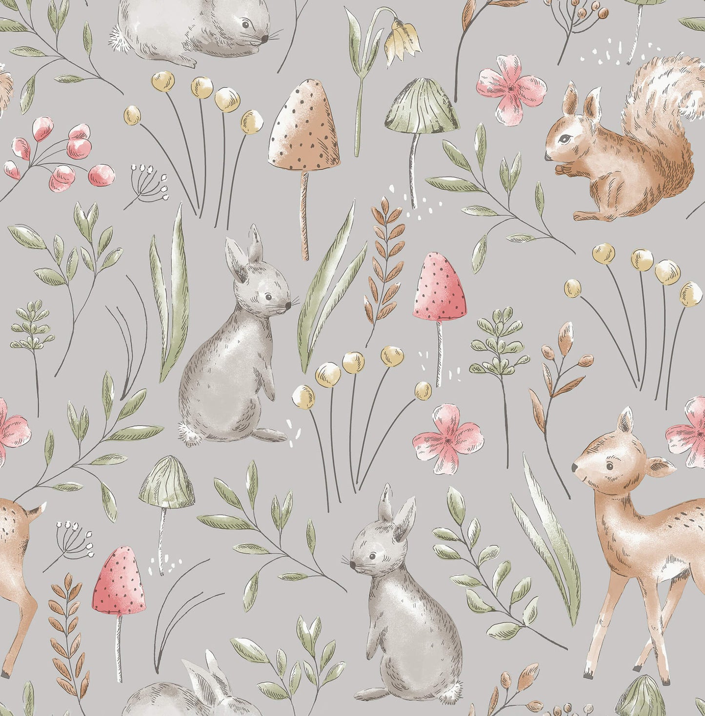 World of Imagination Forest Animals Wallpaper