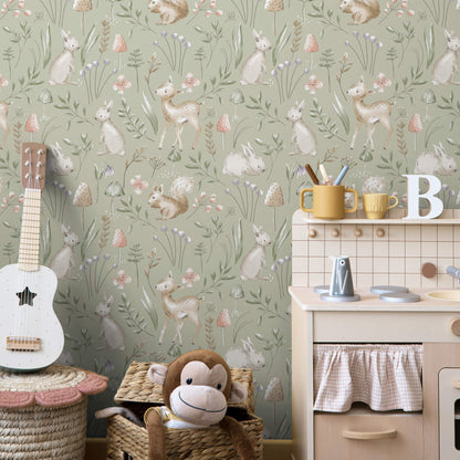 World of Imagination Forest Animals Wallpaper