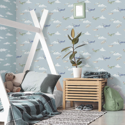 World of Imagination Aeroplanes Wallpaper