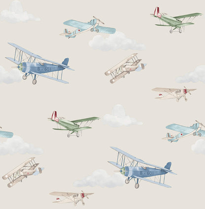 World of Imagination Aeroplanes Wallpaper