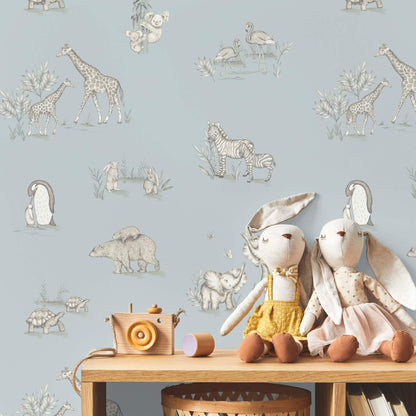 World of Imagination Safari Babies Wallpaper