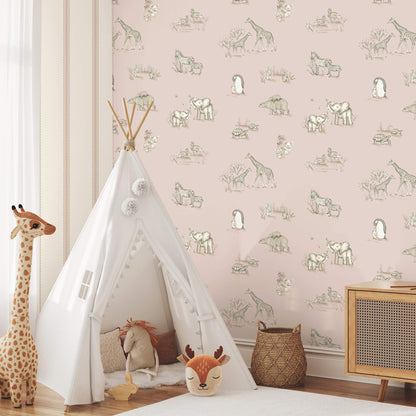 World of Imagination Safari Babies Wallpaper