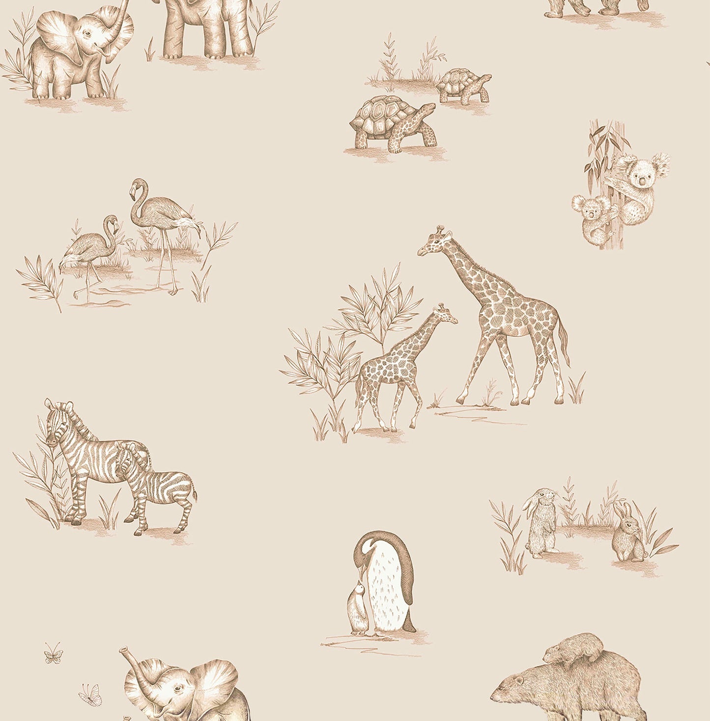 World of Imagination Safari Babies Wallpaper