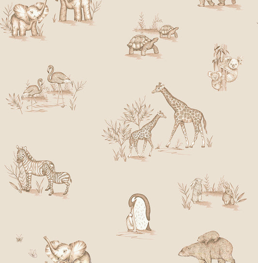 World of Imagination Safari Babies Wallpaper