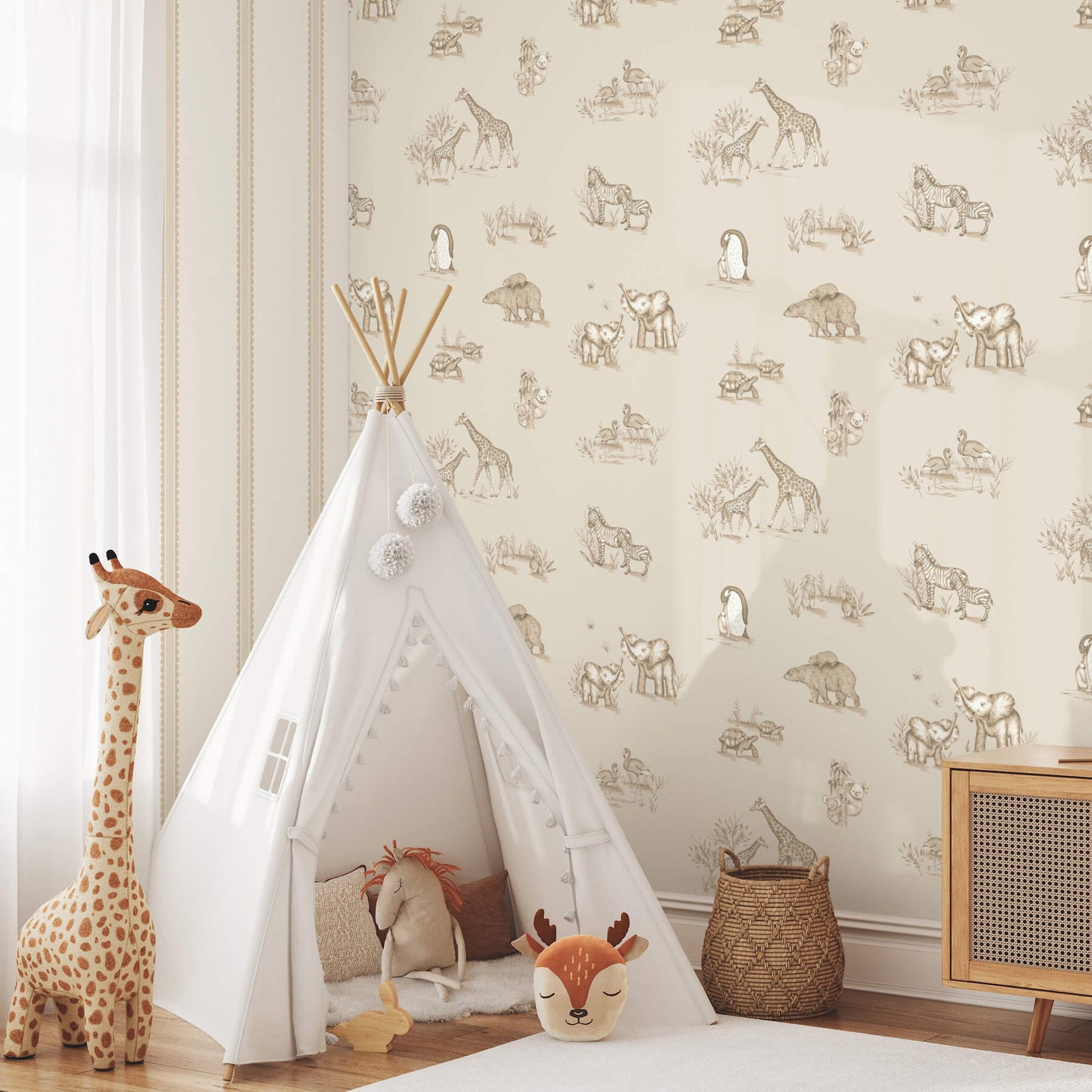 World of Imagination Safari Babies Wallpaper