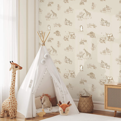 World of Imagination Safari Babies Wallpaper