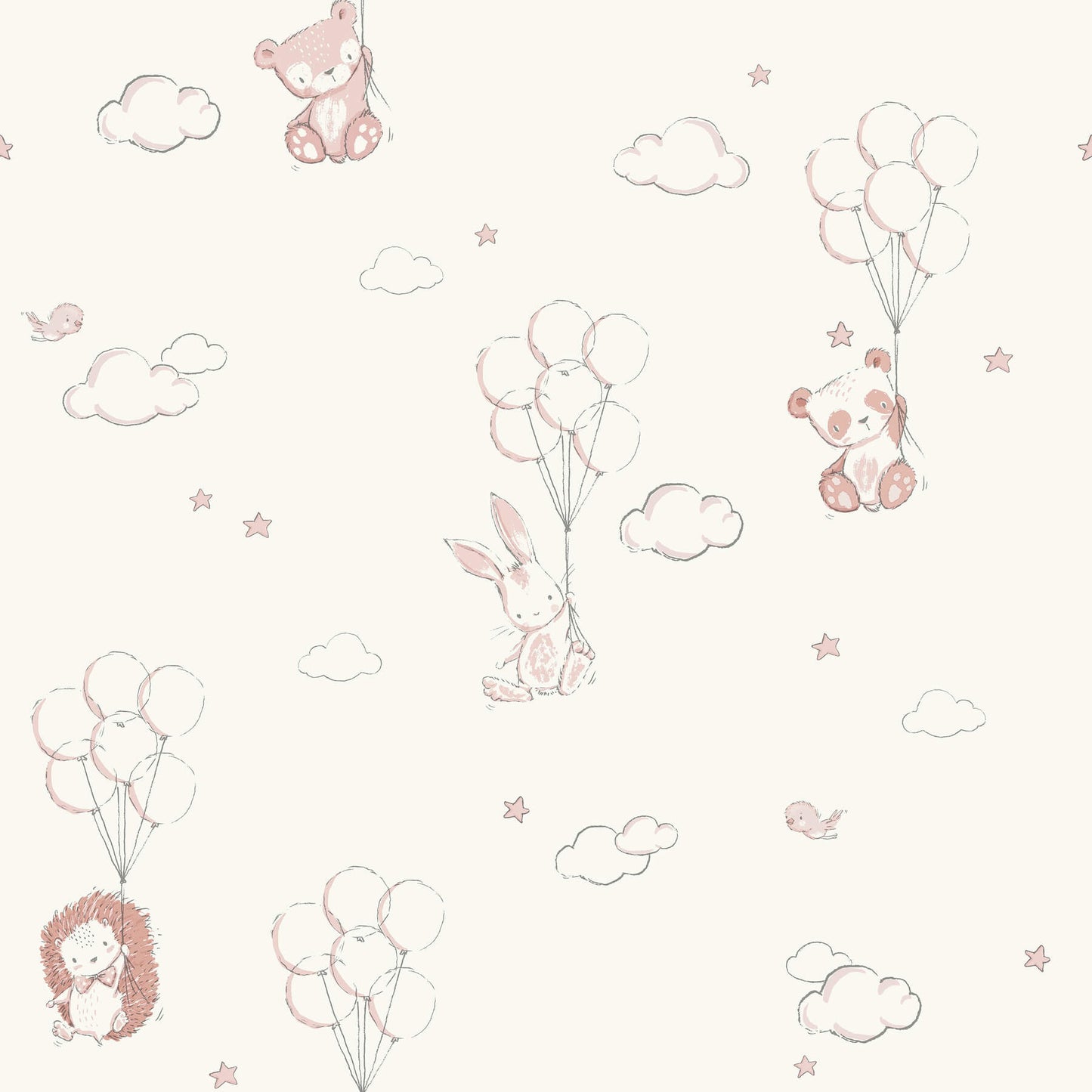 World of Imagination Floating Balloons Wallpaper