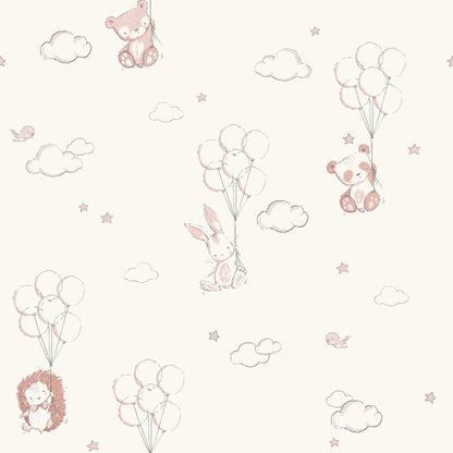 World of Imagination Floating Balloons Wallpaper