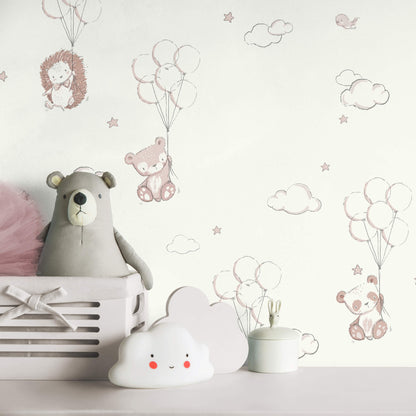 World of Imagination Floating Balloons Wallpaper