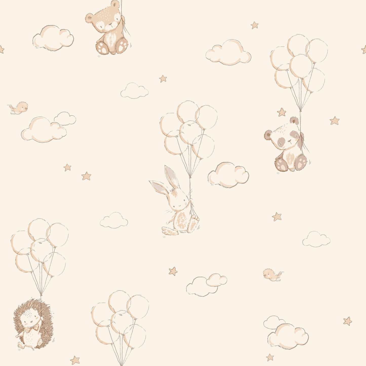 World of Imagination Floating Balloons Wallpaper
