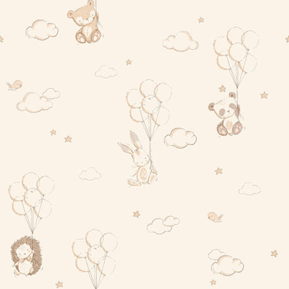World of Imagination Floating Balloons Wallpaper