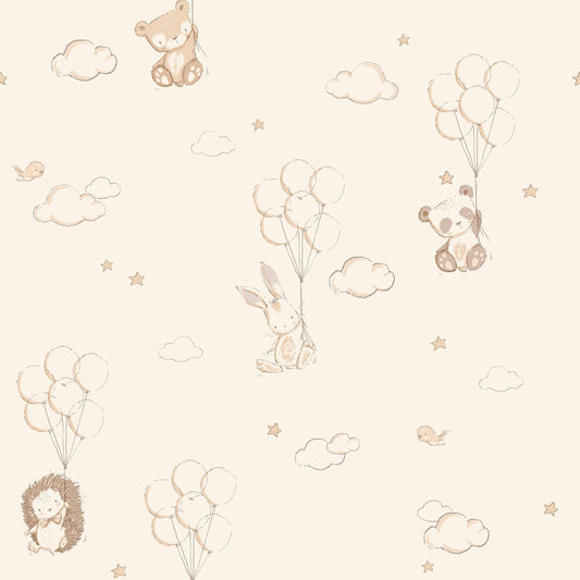 World of Imagination Floating Balloons Wallpaper