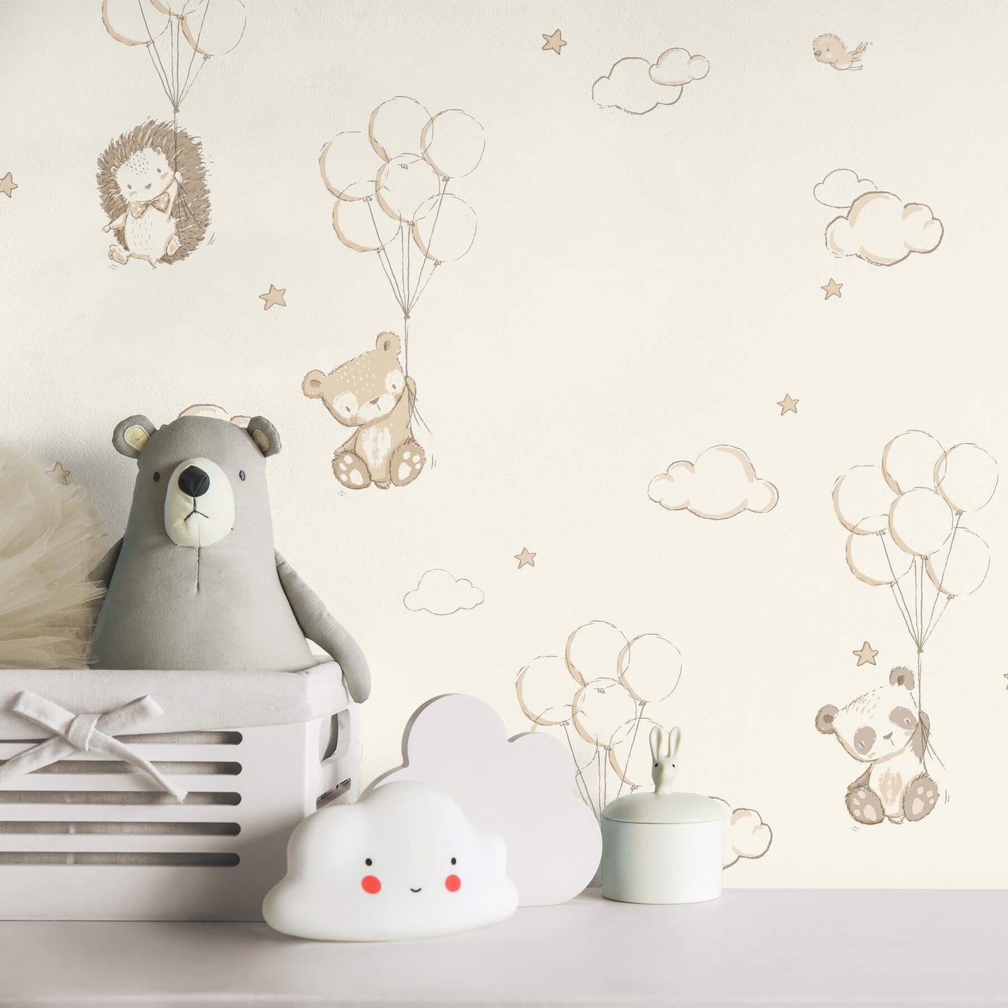 World of Imagination Floating Balloons Wallpaper
