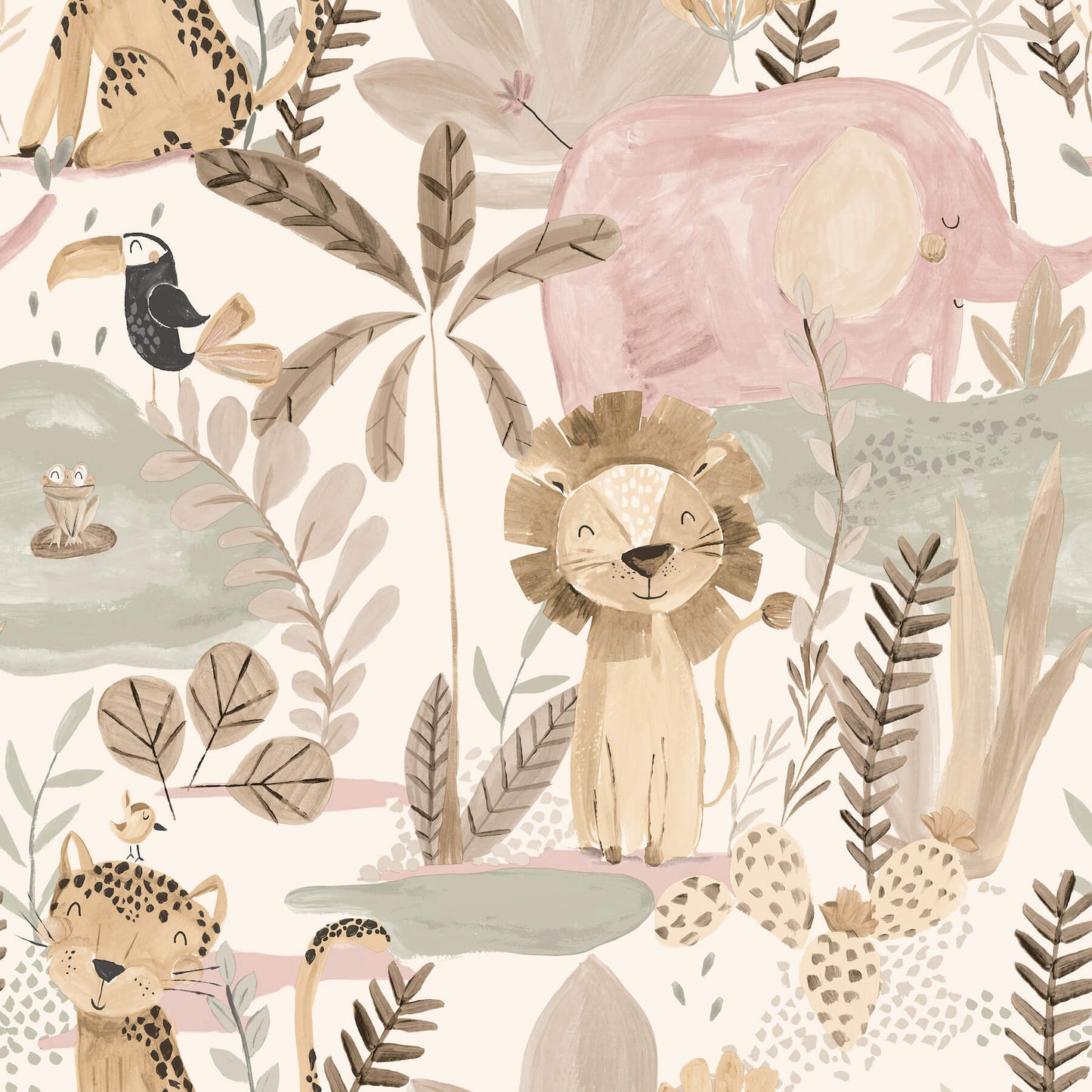 World of Imagination In The Jungle Wallpaper