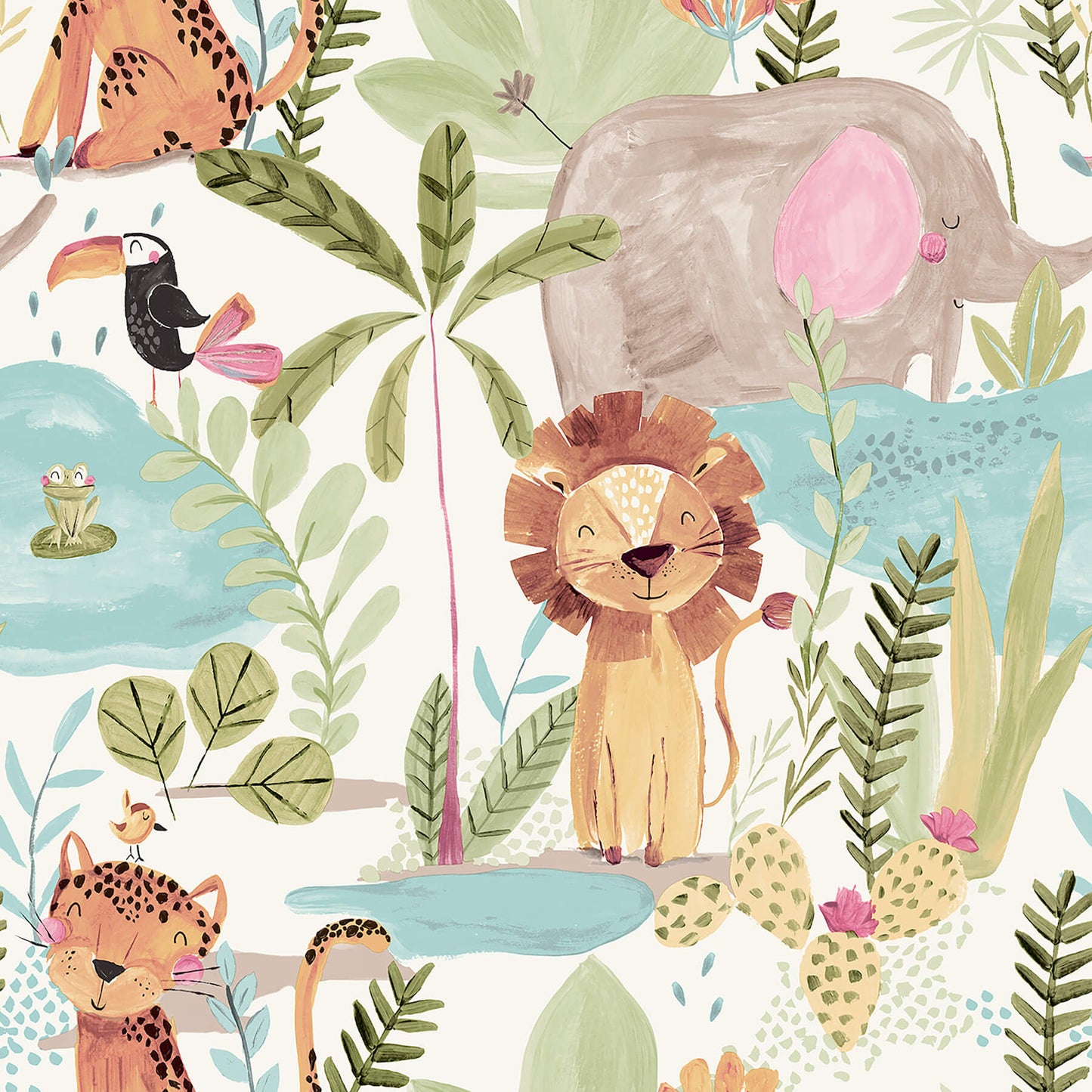 World of Imagination In The Jungle Wallpaper