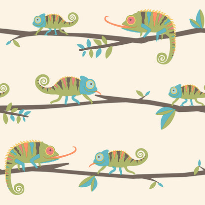 World of Imagination Chameleon Wallpaper