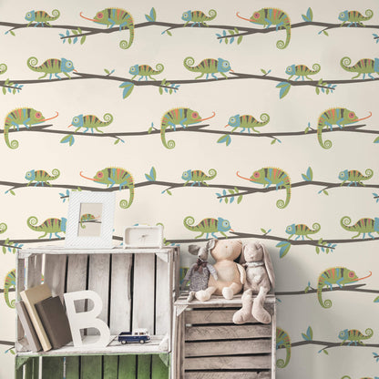World of Imagination Chameleon Wallpaper