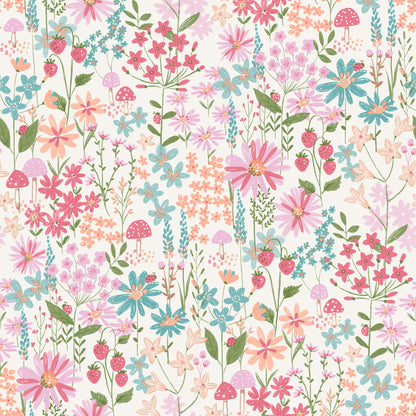 World of Imagination Flower Garden Wallpaper