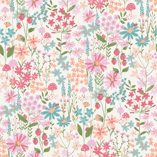 World of Imagination Flower Garden Wallpaper